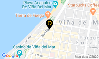 Mapa de Pizza Hut en Viña del Mar