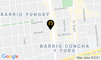 Mapa de Plaza Garibaldi en Santiago