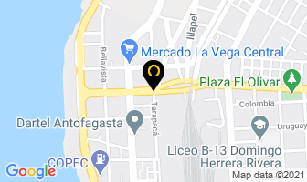 Mapa de Prontoper en Antofagasta