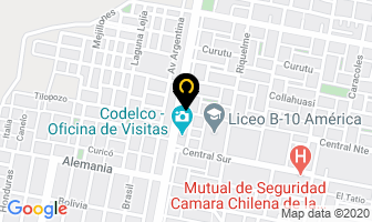 Mapa de Quadrato Pizza en Calama