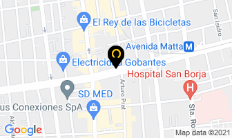 Mapa de Radio Sport en Santiago
