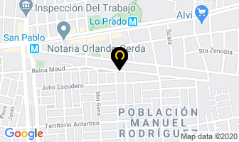 Mapa de Raphael Vivanco Morales en Santiago