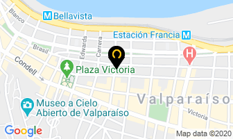 Mapa de Repuestos Las Heras en Valparaíso