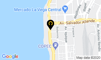 Mapa de Repuestos Rodar Ltda en Antofagasta