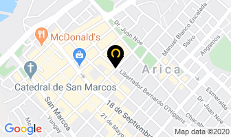 Mapa de Residencial Chungara en Arica