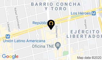 Mapa de Residencial Mery en Santiago
