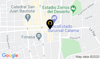 Mapa de Restaurante Puerto Ventura en Calama