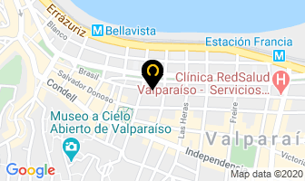 Mapa de Rodamendez Importadores en Valparaíso