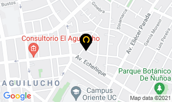 Mapa de Saez Toro Persidia en Santiago