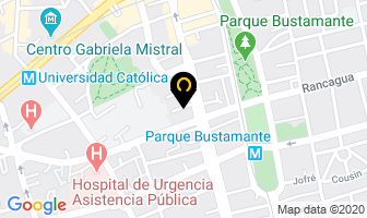 Mapa de Salas Rebeca Matte en Santiago