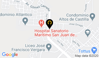 Mapa de Sanatorio Maritimo en Viña del Mar