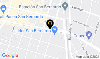 Mapa de Seglo Seguridad en San Bernardo