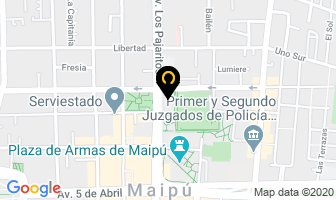 Mapa de Servicio Automotriz Maipú Jofre Mecánica Lavado Vehículos en Maipú