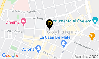 Mapa de Servicios Clinicos Rio Tranquilo en Coyhaique