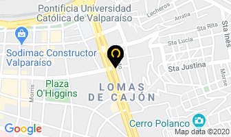 Mapa de Sueleria El Condor en Valparaíso