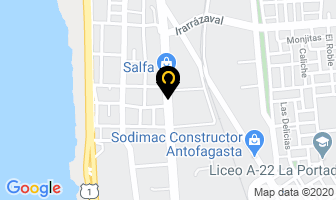 Mapa de Supermercado Del Neumatico en Antofagasta
