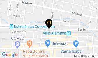 Mapa de Sushipoint Delivery en Villa Alemana