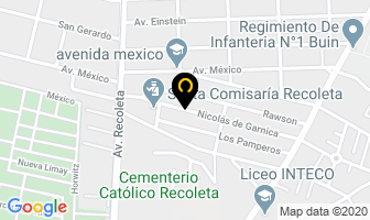 Mapa de Textil Rauco Ltda. en Recoleta