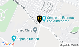 Mapa de Transportes El Barrero Ltda. en Santiago