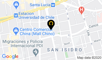 Mapa de Twister Center en Santiago