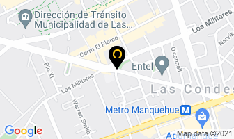 Mapa de Universal Home en Las Condes