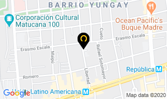 Mapa de Universidad Arcis en Santiago