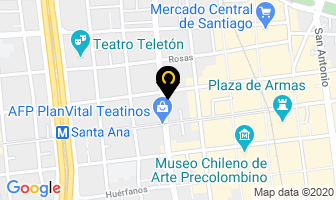 Mapa de Urbanplay en Santiago