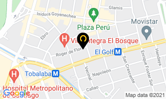 Mapa de Vairua en Las Condes
