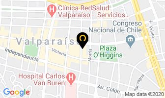Mapa de Vidrieria Ferrari en Valparaíso