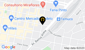 Mapa de Vidrieria “”Millaray“” en Temuco