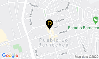 Mapa de Vidrios Barnechea en Santiago