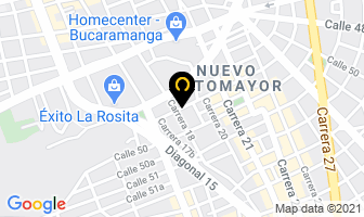 Mapa de 100% Technology en Bucaramanga