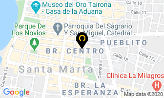 Mapa de 18 Hotel en Santa Marta