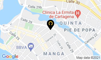 Mapa de 1a Eventos en Cartagena