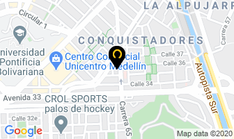 Mapa de 1Cero1 en Medellín