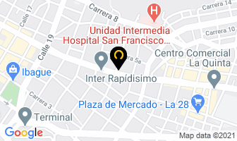 Mapa de 1intumotriz en Ibagué