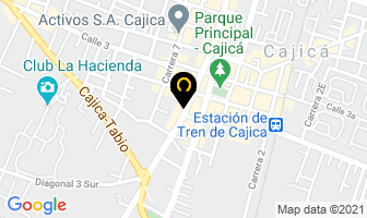 Mapa de 6A Avenida Centro Comercial en Cajicá