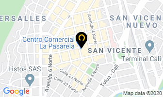Mapa de A. Ab. Aba La Pasarela Proyectores en Cali
