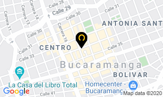 Mapa de A Exportar en Bucaramanga