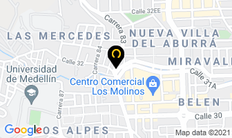 Mapa de A La Orden Centrales en Medellín