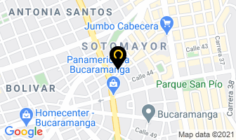 Mapa de A Su Servicio en Bucaramanga