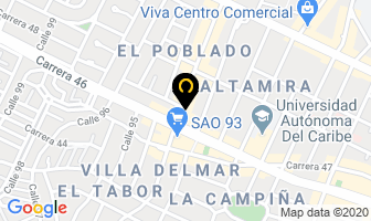 Mapa de A Vanssa Ltda. en Barranquilla