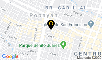 Mapa de A.a. Alcohólicos Anómimos en Popayán
