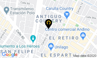 Mapa de A&A Consultores Ltda en Bogotá D.C