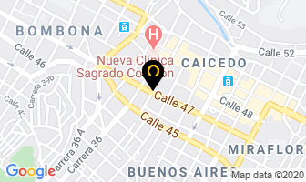Mapa de Aaa Banqueteros en Medellín