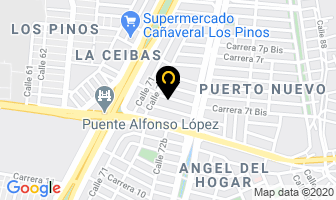 Mapa de A.ab Audiovisuales Amanecer en Cali
