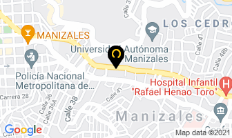 Mapa de Aaron Producciones en Manizales