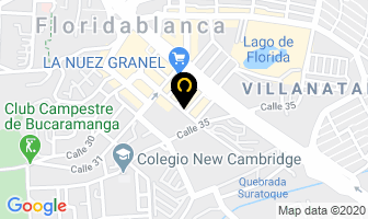 Mapa de Aba Espumas Lavaseco en Floridablanca