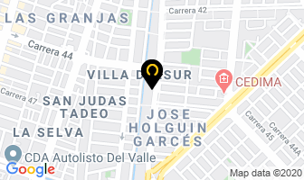Mapa de Abastecemos Puertas Electronicas en Cali