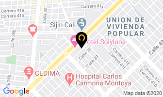 Mapa de Abastecimientos Médicos Ltda. en Cali